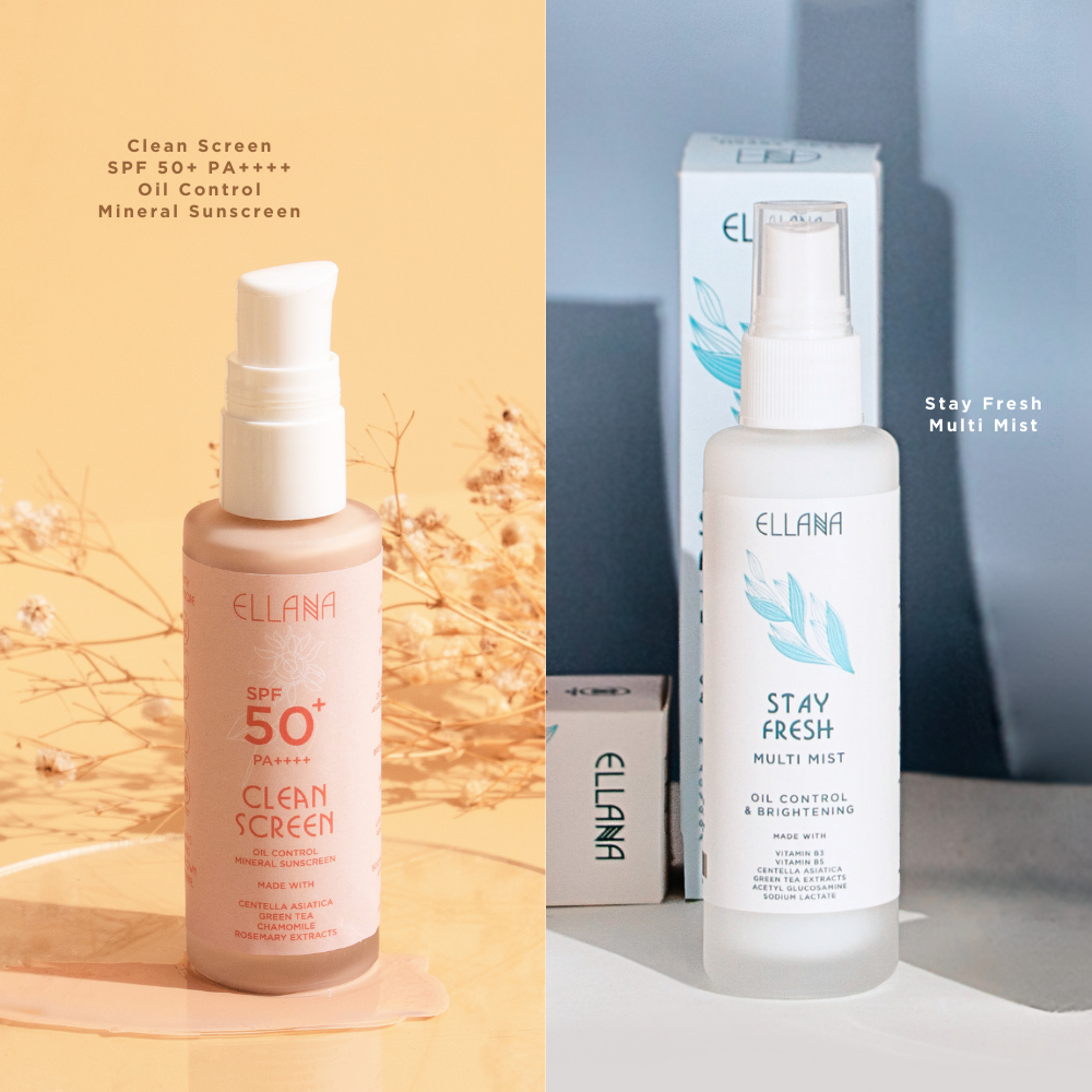 Last All Day Prime & Set Duo for Combination-Oily Skin: Clean Screen SPF 50+ with PA++++ + Stay Fresh Multi Mist