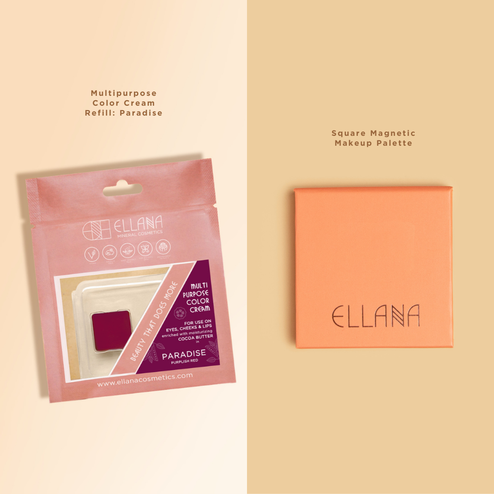 Multipurpose Color Cream with Palette: Multipurpose Color Cream + Ellana Peach Magnetic Makeup Palette