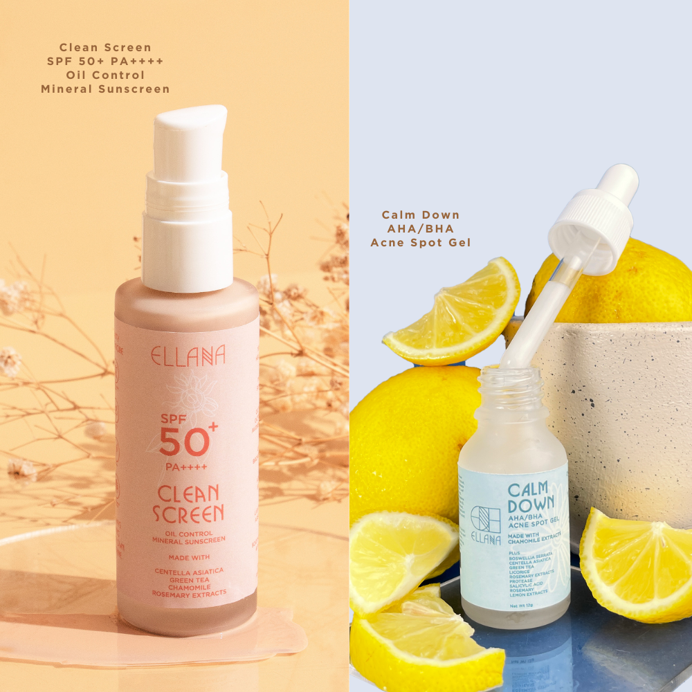 Treat Acne Duo: Clean Screen + Calm Down Acne Spot Gel