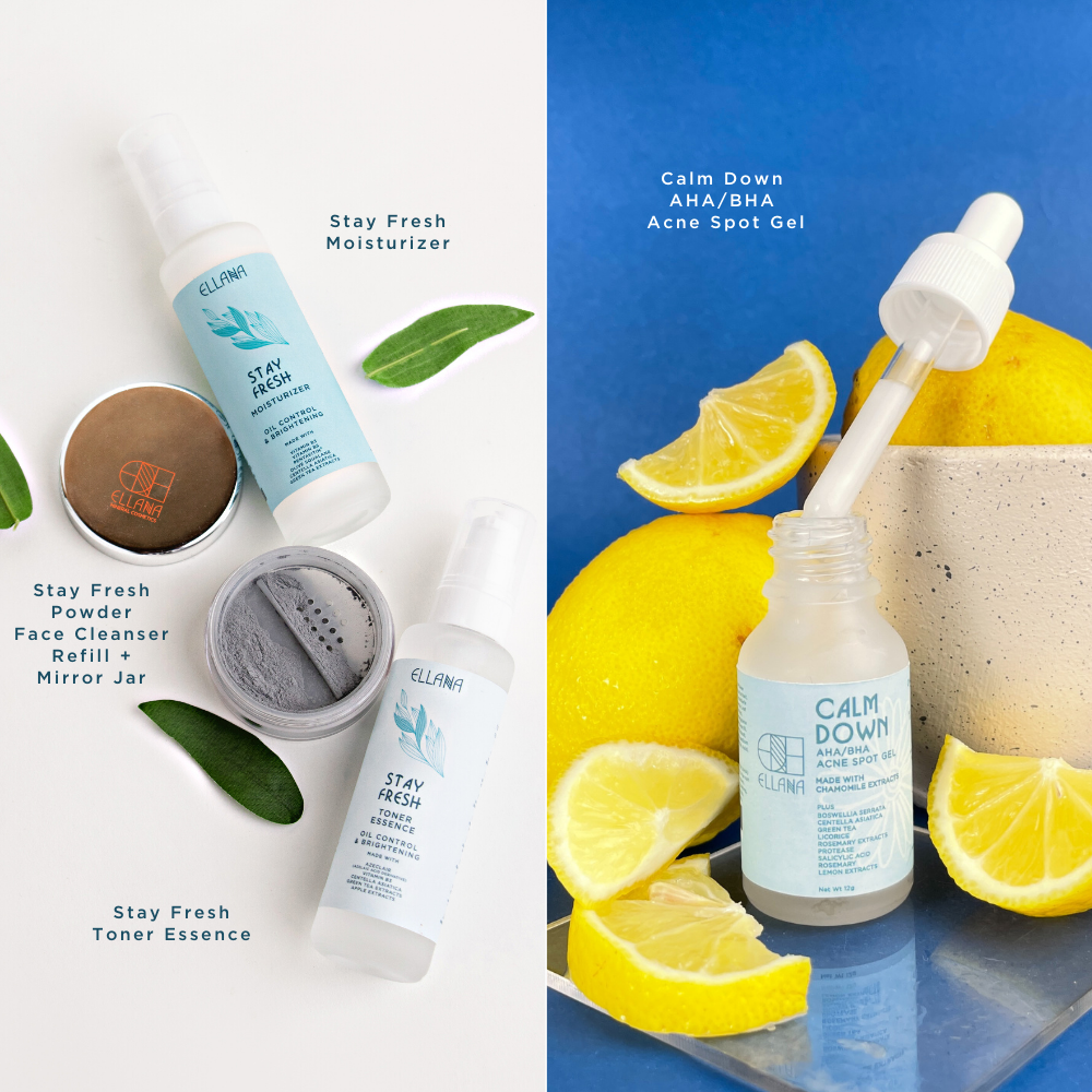 Daily Skincare Set + Acne Treatment for Oily - Combination Skin