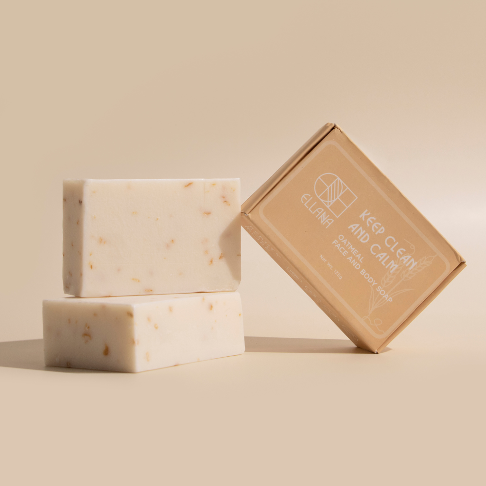 Keep Clean and Calm Face and Body Oatmeal Soap - Pack of 3