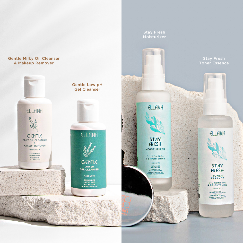 Oil Control Stay Fresh Skincare + Gentle Double Cleanser Set