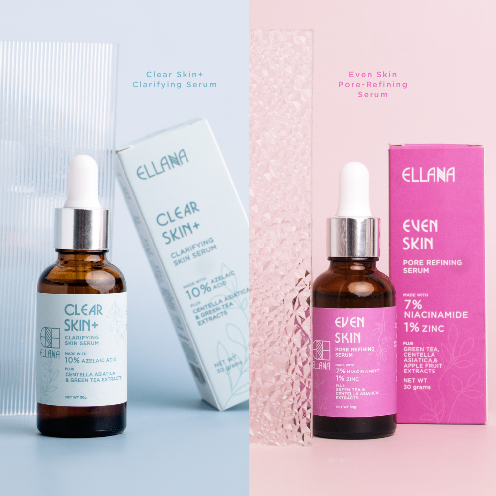 Serum Duo: Clear Skin+ Clarifying Serum x Even Skin Pore-Refining Serum