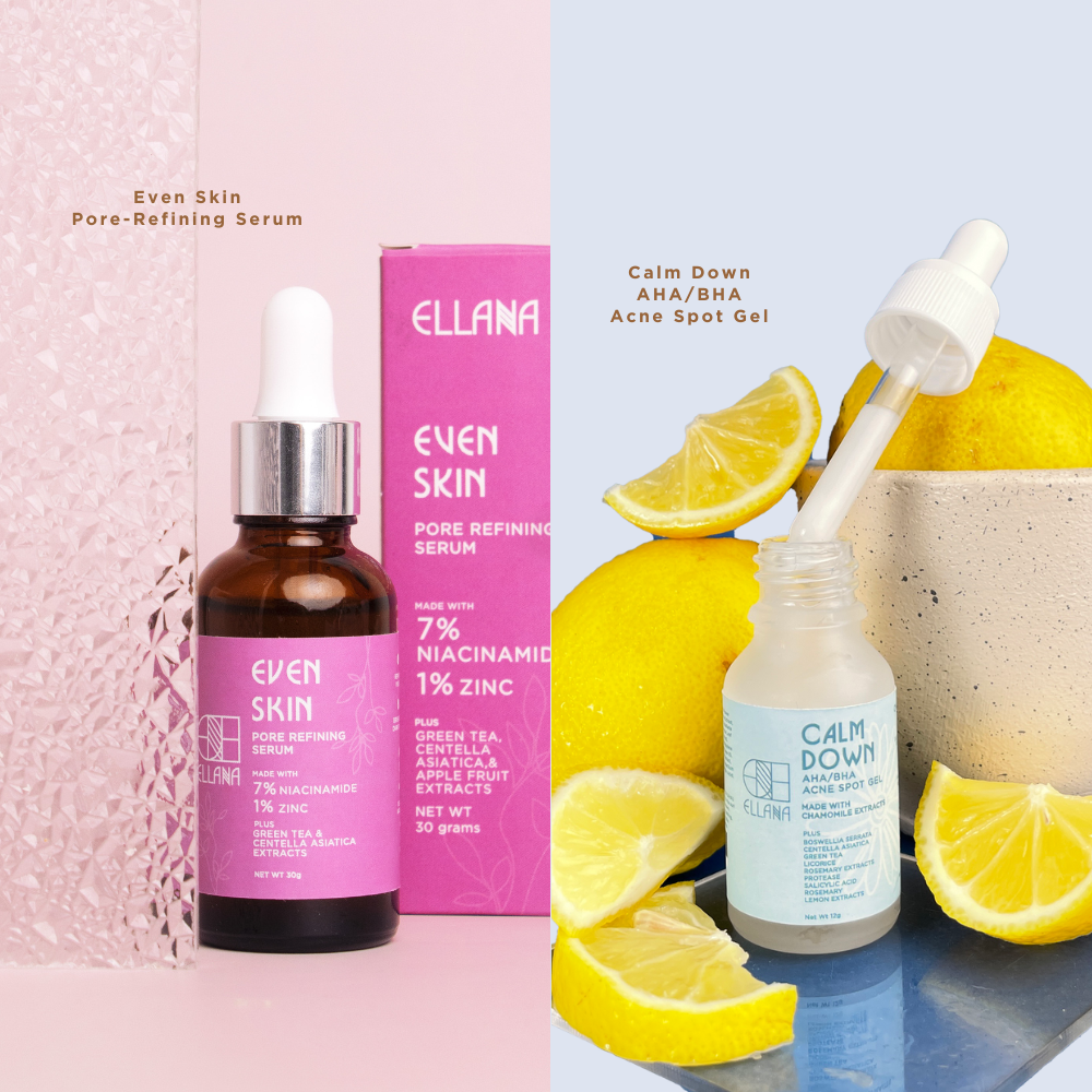 Treat Acne Duo: Even Skin Serum + Calm Down Acne Spot Gel