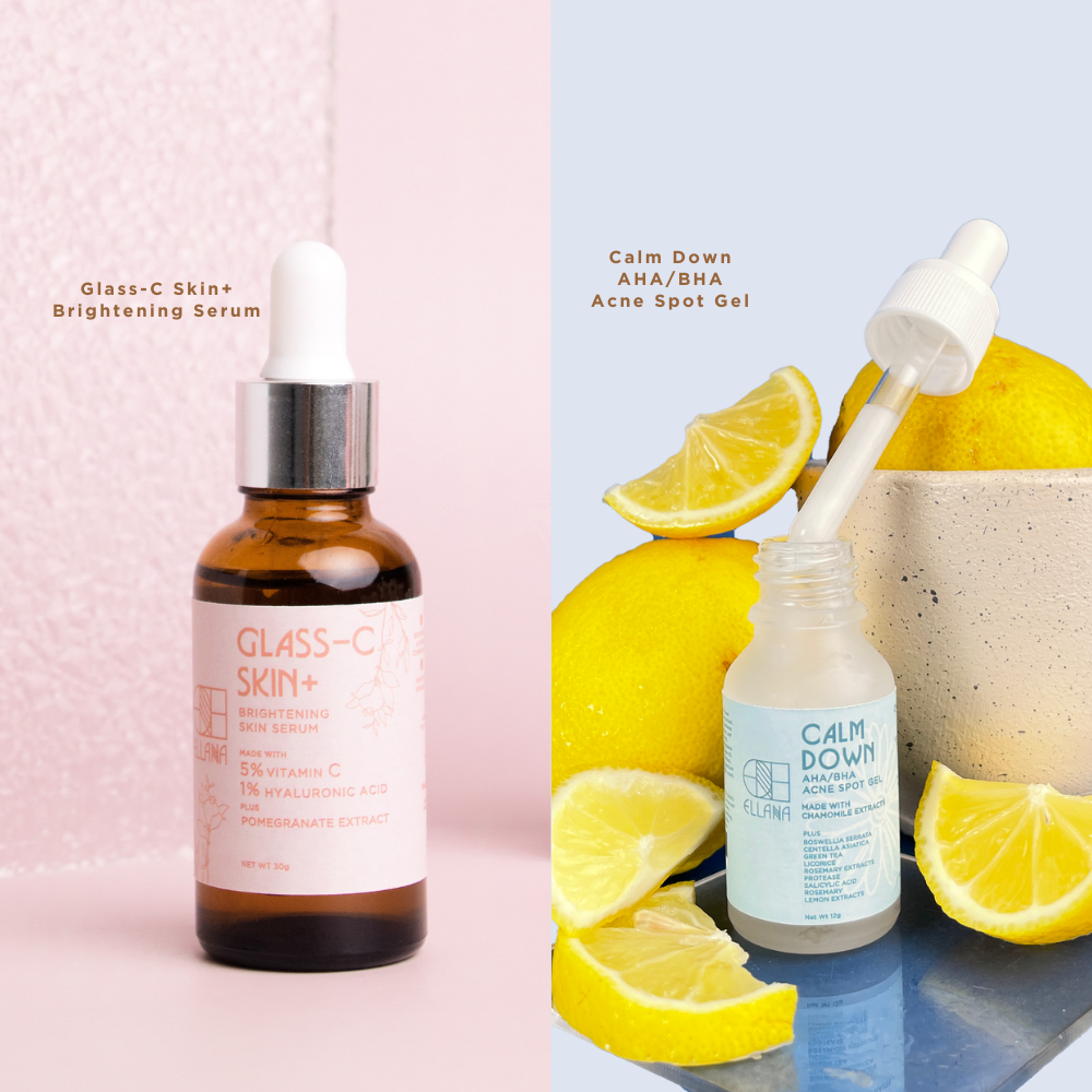 Acne Duo: Glass C Skin Serum + Calm Down Acne Spot Gel